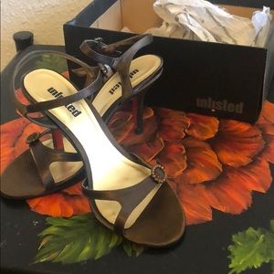 Unlisted Brown Strappy Heels